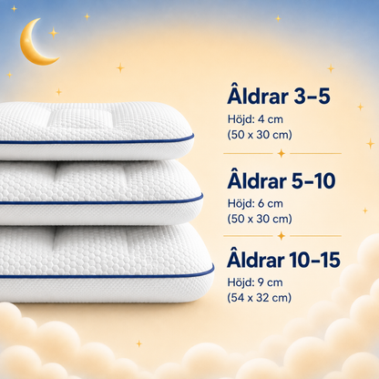 Tre höjder efter ålder: 3–5 år, 5–10 år och 10–15 år #sv #fr