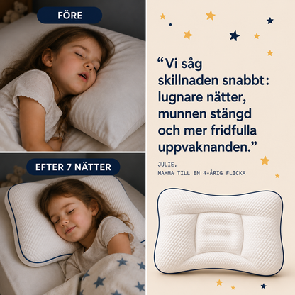 Förälder med Nannea-kudden i barnrummet #sv #fr