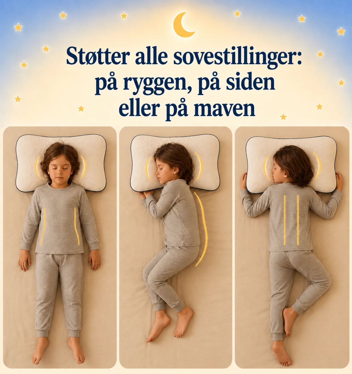Nannea-puden på ryggen, på siden og på maven #da